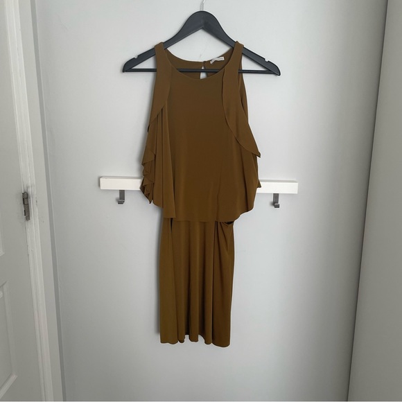 Zara Side Cut Out Cold Shoulder Dress Size M - Picture 3 of 9